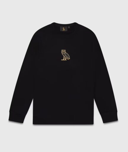 Classic Owl Crewneck Sweatshirt Black