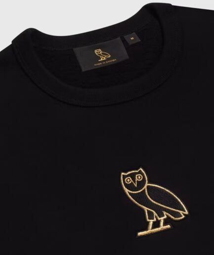 Classic Owl Crewneck Sweatshirt Black