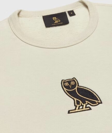 Classic Owl Crewneck Sweatshirt Sand