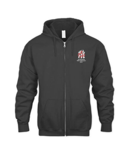 Keinemusik Nyc Red Dragon Zip Up Hoodie