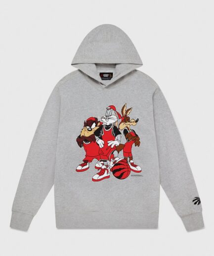 LOONEY TUNES™ X RAPTORS 3-ON-3 HOODIE GREY