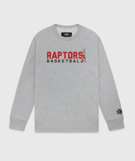 LOONEY TUNES™ X RAPTORS WARM UP CREWNECK GREY