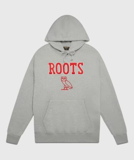 Ovo® x Roots Athletics Owl-Hoodie Heather Grey