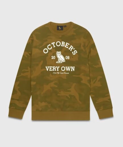 Ovo x Collegiate Crewneck Sweatshirt-Camo