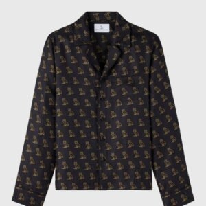 Silk Pajama Shirt – Black