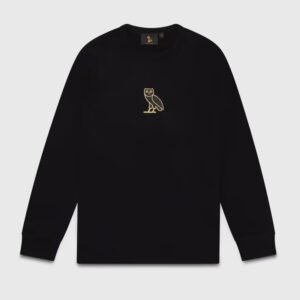 Classic Owl Crewneck Sweatshirt Black